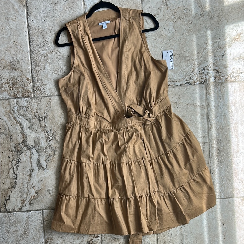 Nine West Camel Wrap Dress